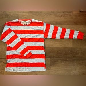 Pink Victoria’s secret stripy lounge shirt